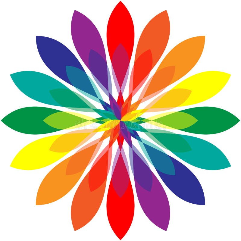 Download Rainbow Mandala stock vector. Illustration of rainbow ...