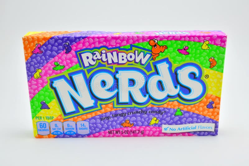 Rainbow Nerds Wonka - Friandise rétro américaine