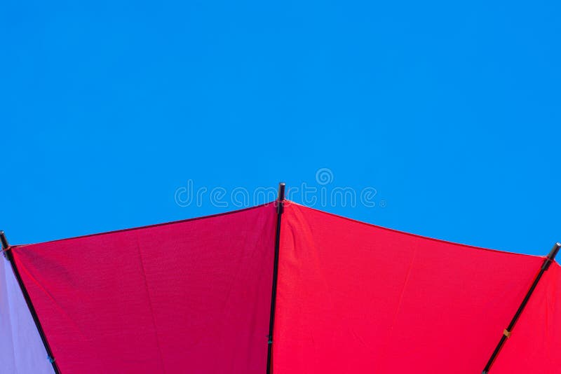 Element of colorful rainbow open umbrella