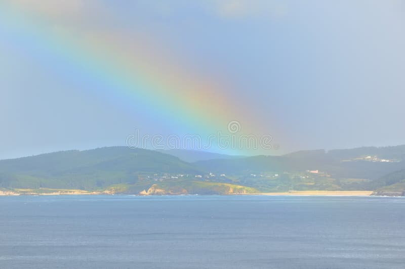 Rainbow over sea no.3