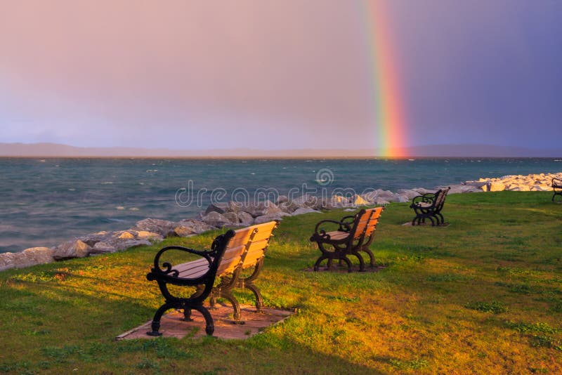 A Rainbow Over Traverse Bay