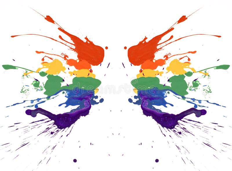 Rainbow paint stock illustration