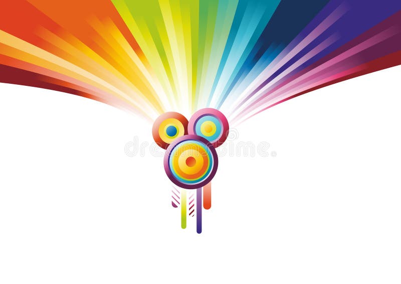 Rainbow party banner vector illustration Rainbow party banner vector illustration