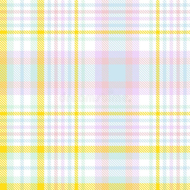 Rainbow Pastel Plaid Textured Seamless Pattern Stock Vector ...