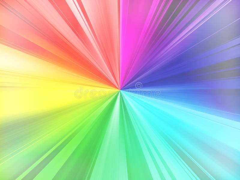 Rainbow rays background stock illustration. Illustration of colour