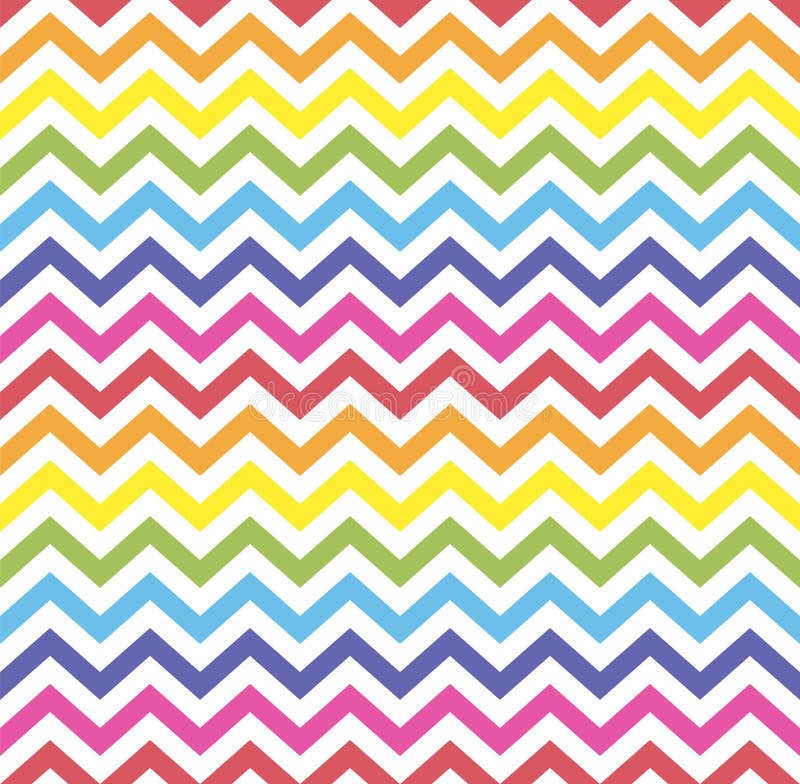 Rainbow Seamless Zigzag Pattern Vector Illustration Chevron Zigzag Pattern With Colorful Lines Rainbow Background Stock Vector Illustration Of Fabric Graphic 173822357