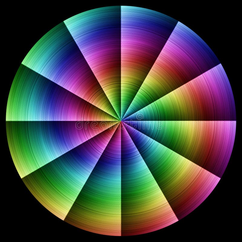 Rainbow spectrum spiral color gradient circle royalty free illustration Rainbow spectrum spiral color gradient circle royalty free illustration
