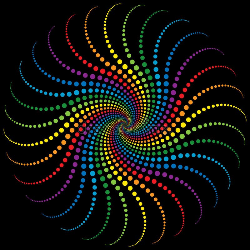 Rainbow Spiral stock illustration Rainbow Spiral stock illustration