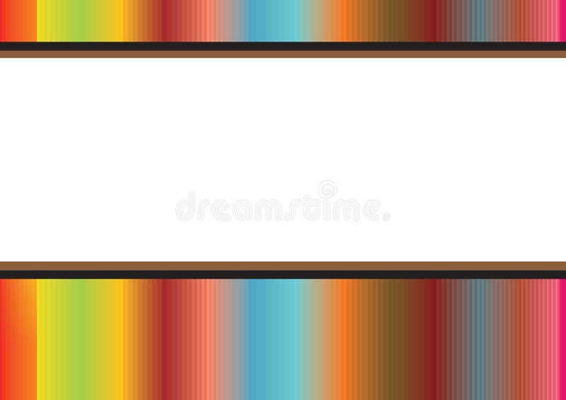 Rainbow stripes frame