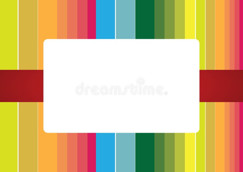 Rainbow stripes frame