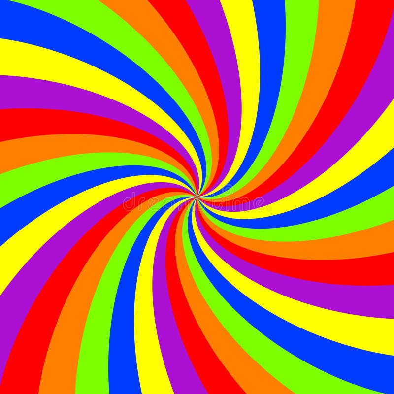 Download Rainbow swirl pattern stock vector. Illustration of ...
