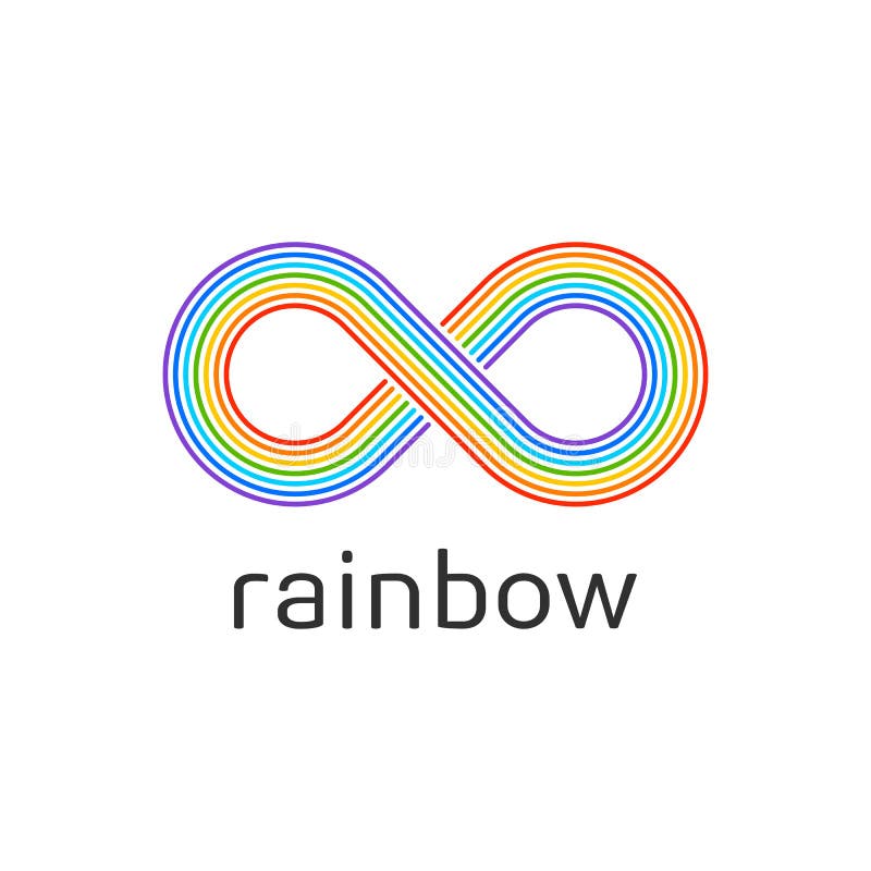 Rainbow vector icon. stock illustration Rainbow vector icon. stock illustration