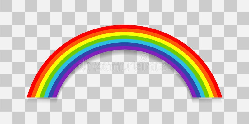 Rainbow vector illustration on transparent background vector illustration