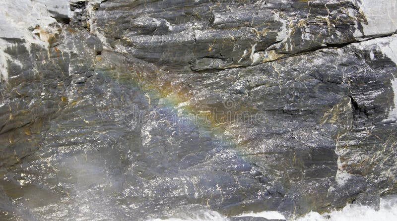 Rainbow Warington lodowiec na trasie richardson hw z valdez do fairbanks alaska stany zjednoczone obraz stock