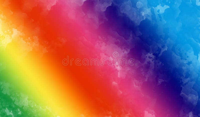 Rainbow water color abstract background, colourful 3D effect abstract background stock photography
