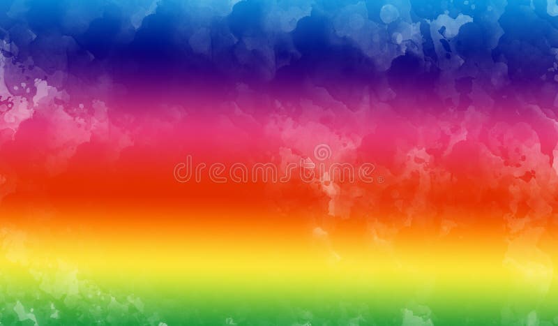 Rainbow water color abstract background, colourful 3D effect abstract background stock photo