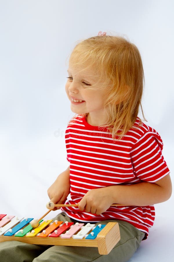 Rainbow Xylophone stock photo. Image of creative, childrens 34718640