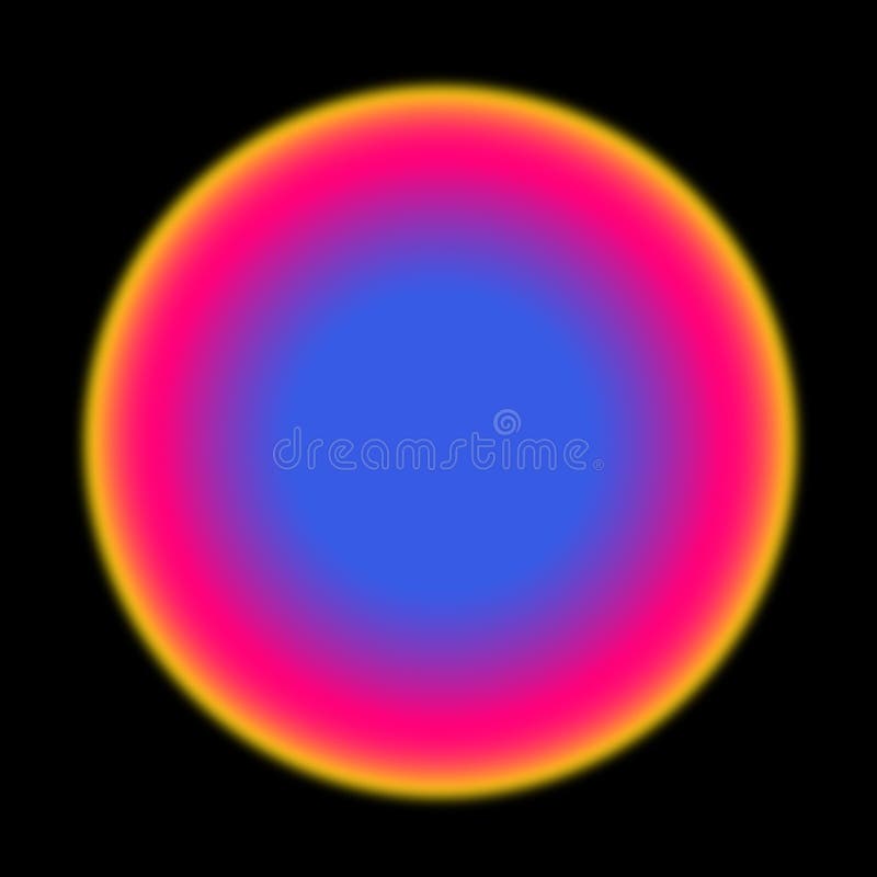 Rainboww Projector Lamp with Blue, Pink and Yellow Light on Black