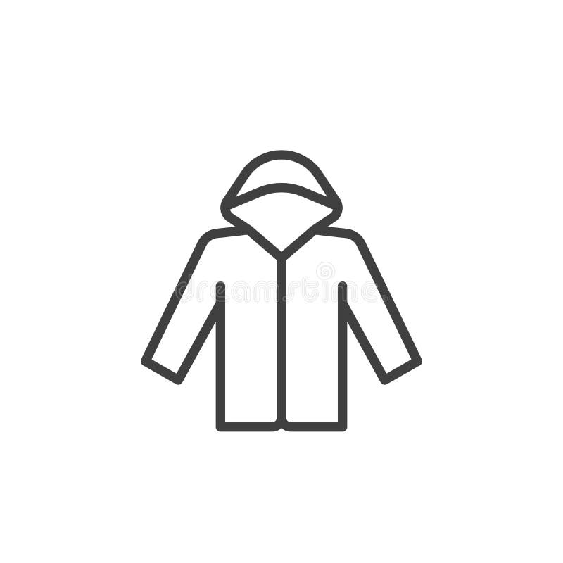 Raincoat Linear Stock Illustrations – 449 Raincoat Linear Stock ...