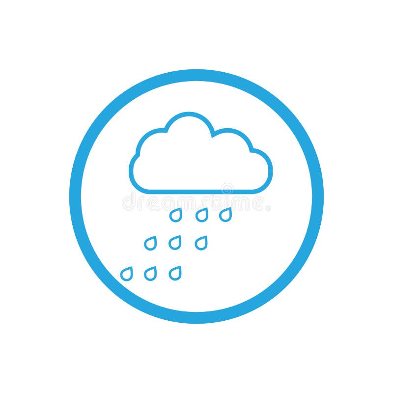 Raindrops Icon Logo Vector Illustration Design Stock Illustration ...