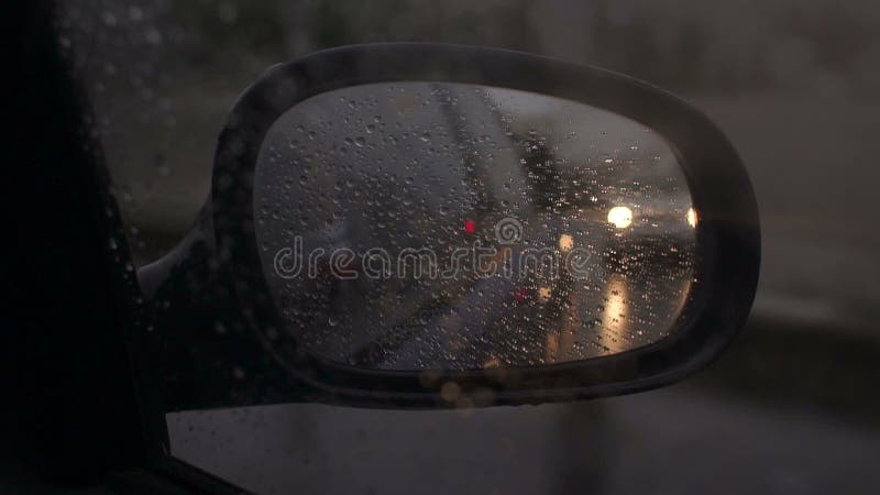 Car Window Rain Stock Footage ~ Royalty Free Stock Videos