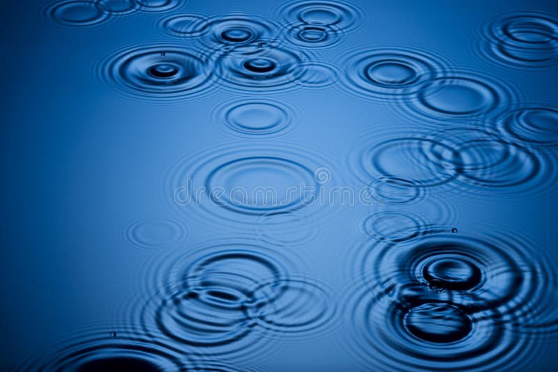 Rain Raindrops Water Ripples Background