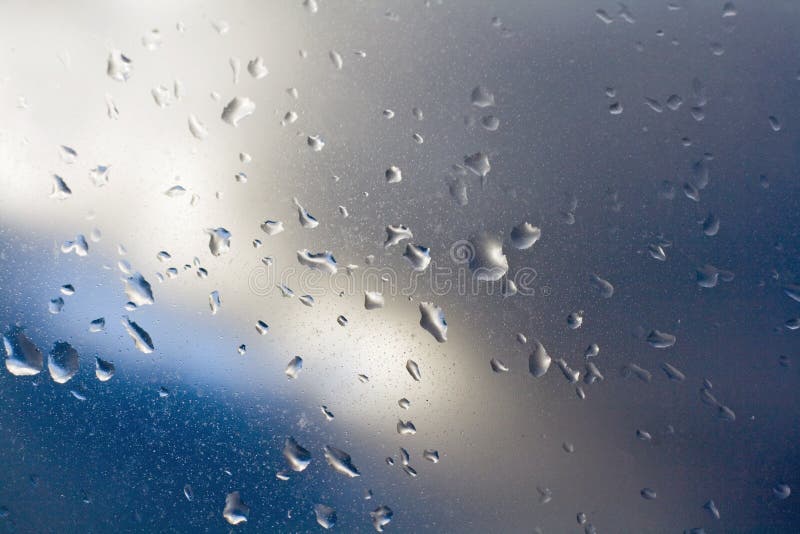 Raindrops on window