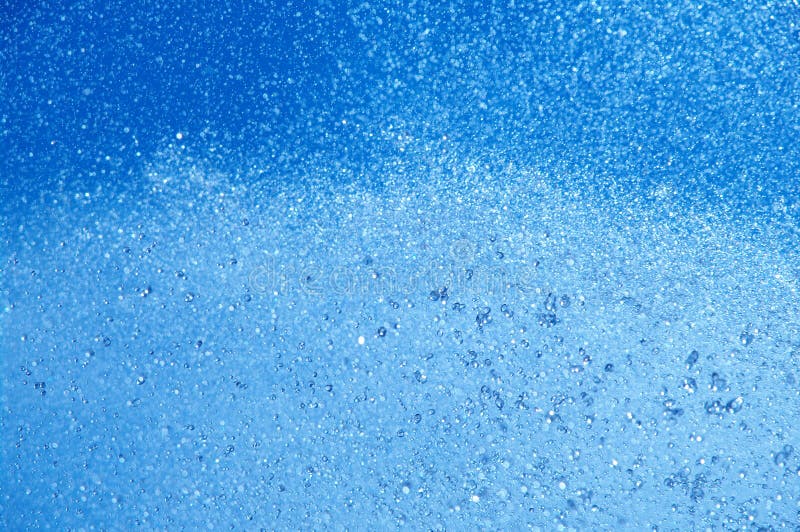 Rainfall water drops blue