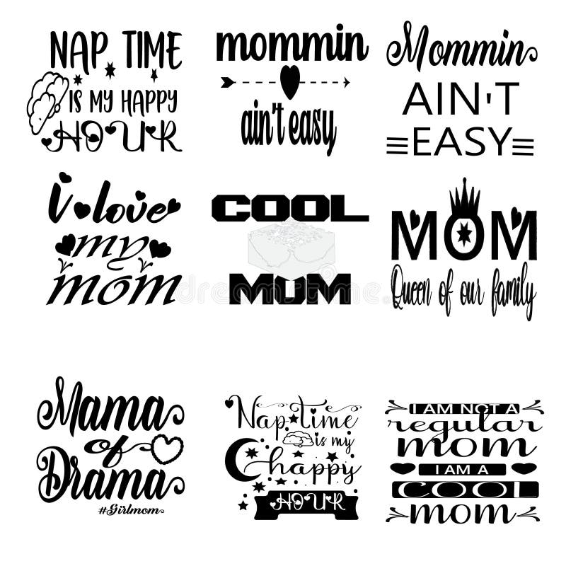 Vetor de Minha Rainha. My queen. Brazilian Portuguese Hand Lettering  Calligraphy For Mother's Day. Vector. do Stock