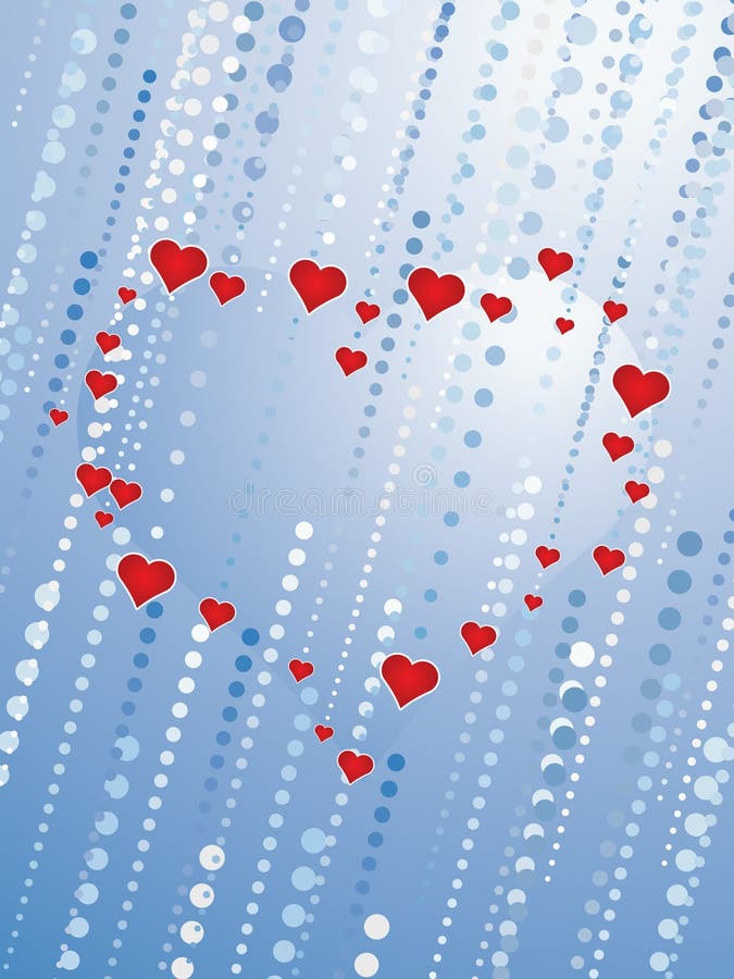 Raining heart stock vector. Illustration of rain, love 7846658