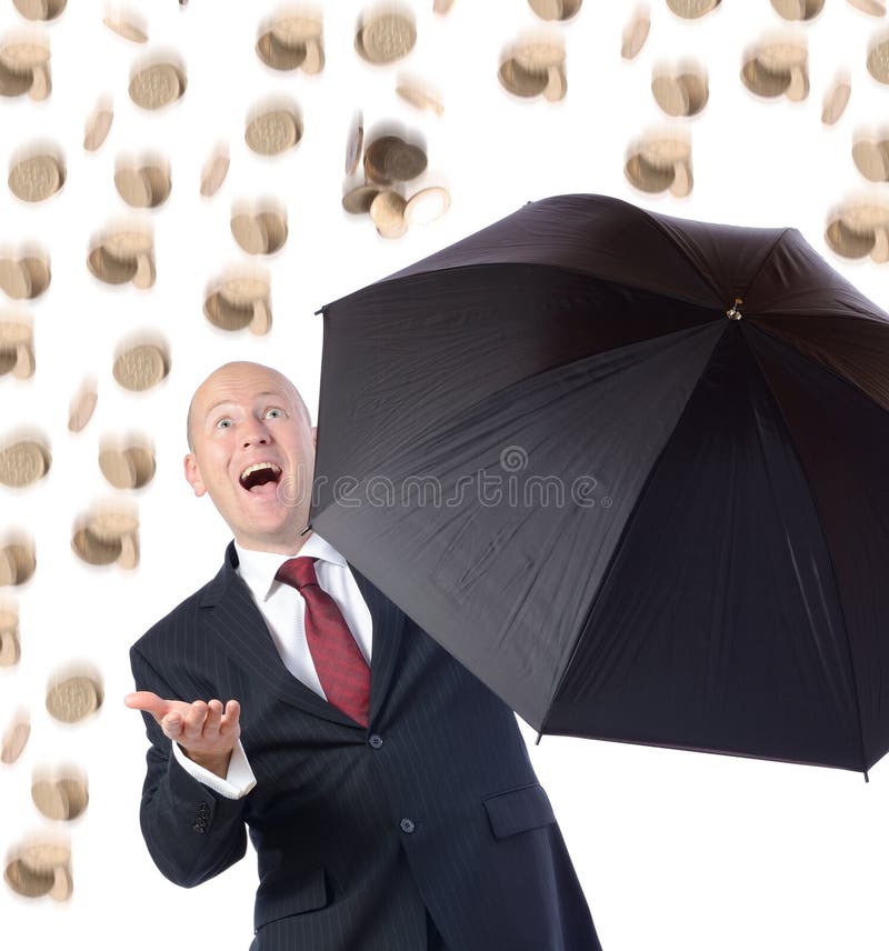 Raining Money stock image. Image of shares, falling, business 35943777