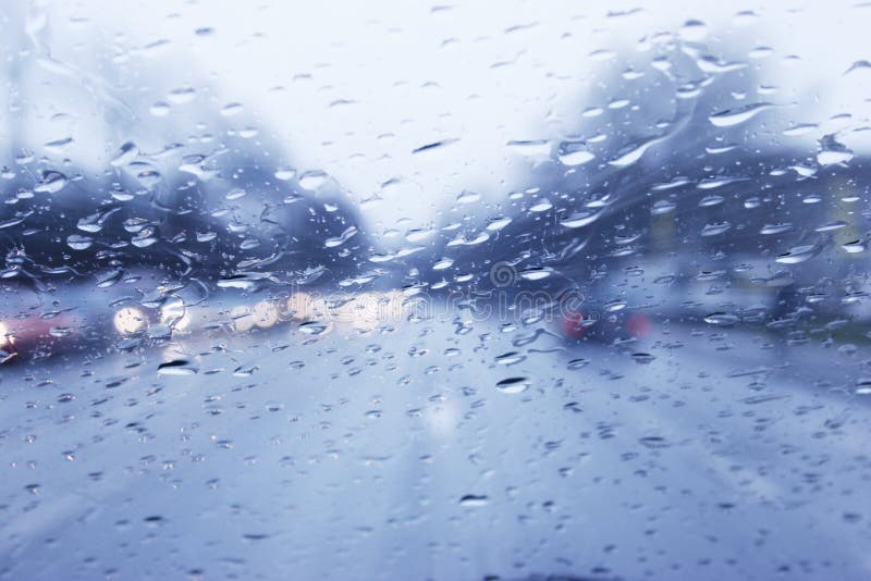 Rainy Car Ride royalty free stock photography Rainy Car Ride royalty free stock photography