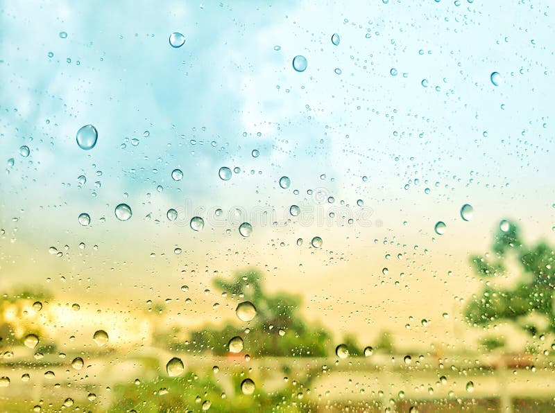 Rainy Day Background with Copy Space. Drops of Water Stock Image - Image of  freshness, background: 183261611