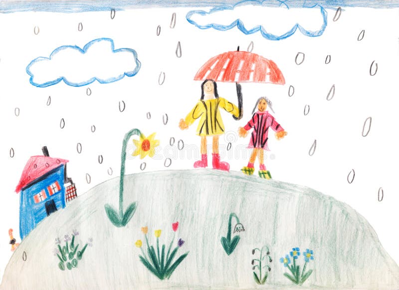 Rainy season scenery easy pencil sketch | pencil | Let's draw a beautiful  rainy season scenery | By Drawing BookFacebook