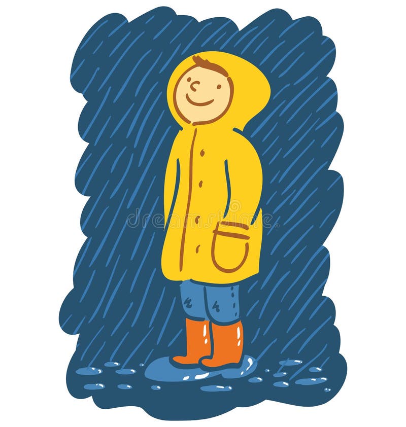 Rainy Day stock vector. Illustration of puddles, wellington - 43899168