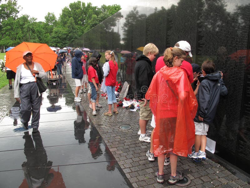 Rainy Day at the Vietnam War Memorial