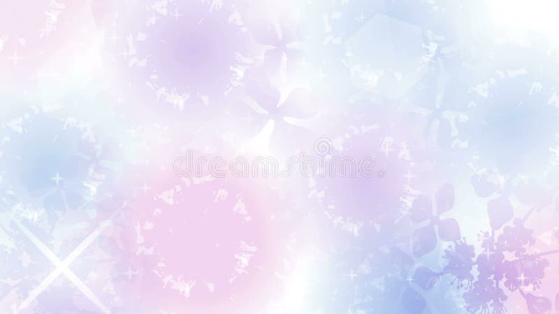 Rainy Hydrangea abstract motion background - Loop-ready File vector illustration