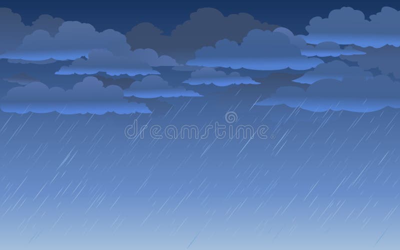 rain cartoon background