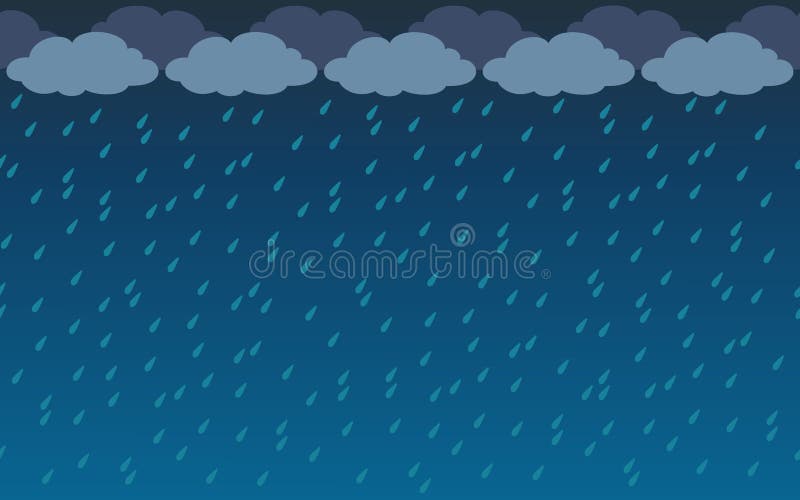 rain cartoon background