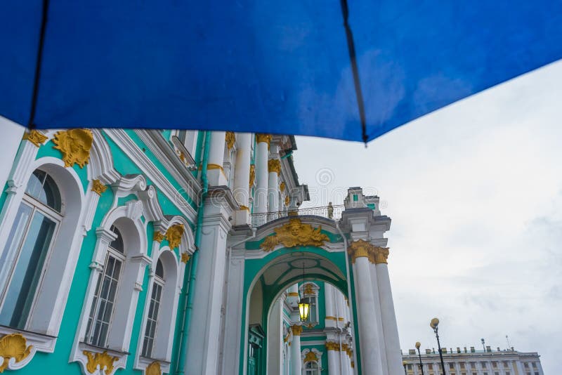 Rainy weather in Saint Petersburg royalty free stock photo Rainy weather in Saint Petersburg royalty free stock photo