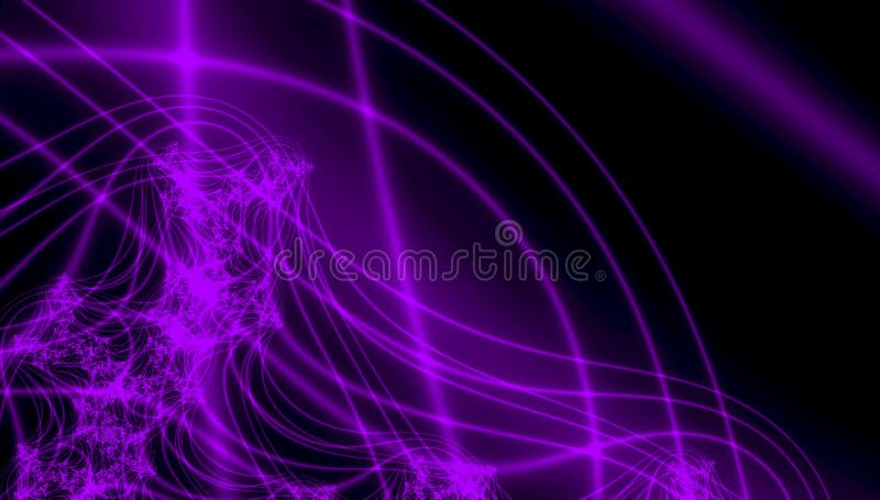 Raios 3d ultravioletas e fractals fantásticos no contexto escuro ilustração do vetor Raios 3d ultravioletas e fractals fantásticos no contexto escuro ilustração do vetor