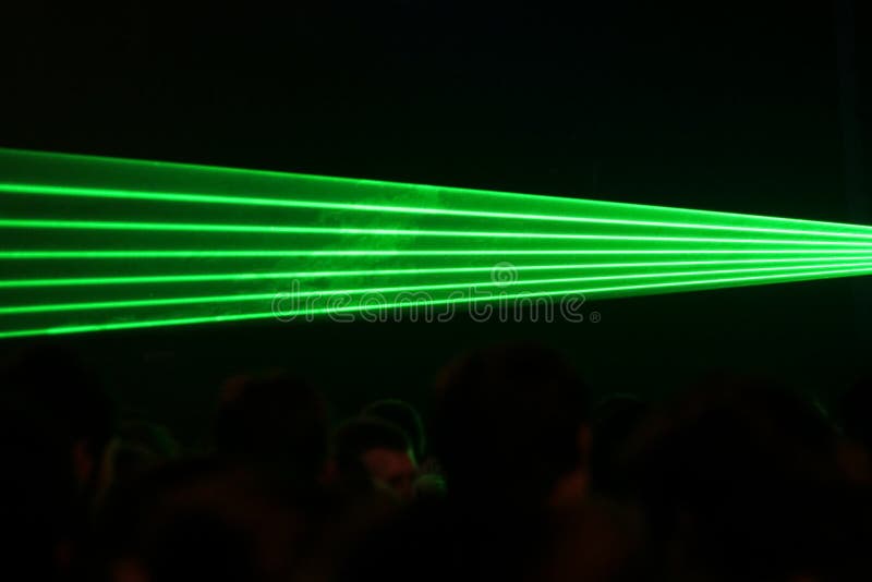 Raios laser verdes imagens de stock Raios laser verdes imagens de stock