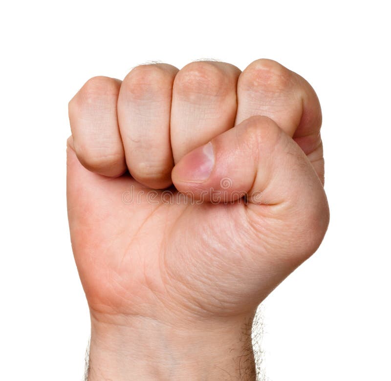 Raised fist stock image. Image of hand, gesture, close - 12748541