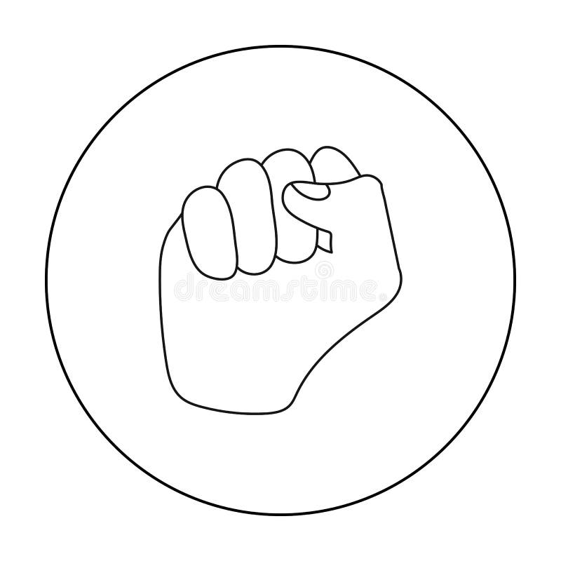 Hand Fist Outline Stock Illustrations – 6,089 Hand Fist Outline Stock ...