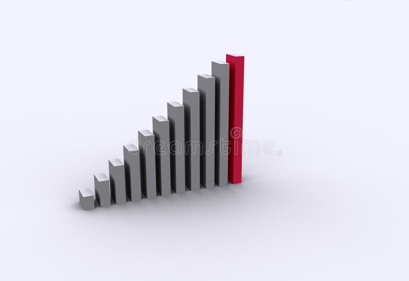 Column graphic chart 3d model. Column graphic chart 3d model