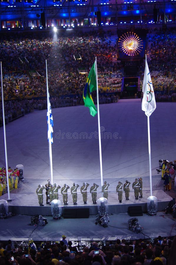 Brazilian Military Forces during Olympic Torch Relay Editorial ...