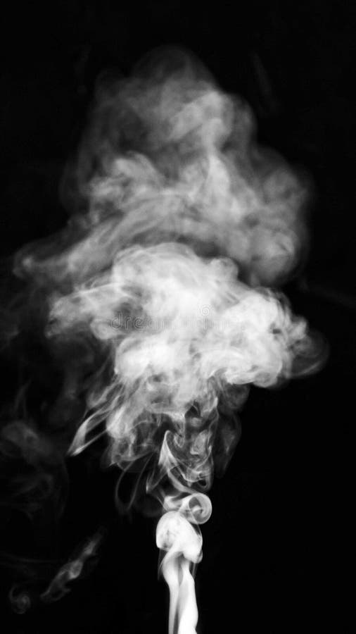Raising White Cloud Smoke Black Background. High Quality Beautiful Photo  Concept Stock Photo - Image of fireworks, coal: 231110474