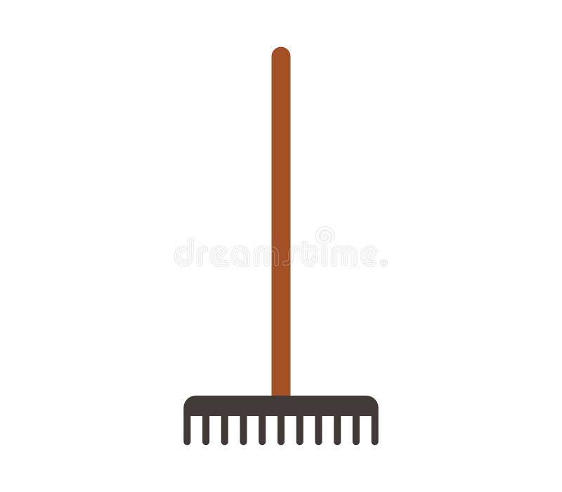 Set of Rake Icons Illustrated Stock Illustration - Illustration of ...