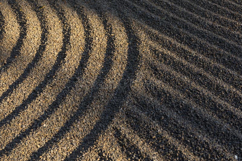 Raked Garden Pebbles in Japan Stock Photo Image of raked, asia 135171060