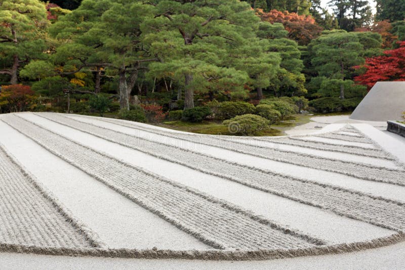 Japanese Zen Garden in Oregon Stock Image Image of portland, rock